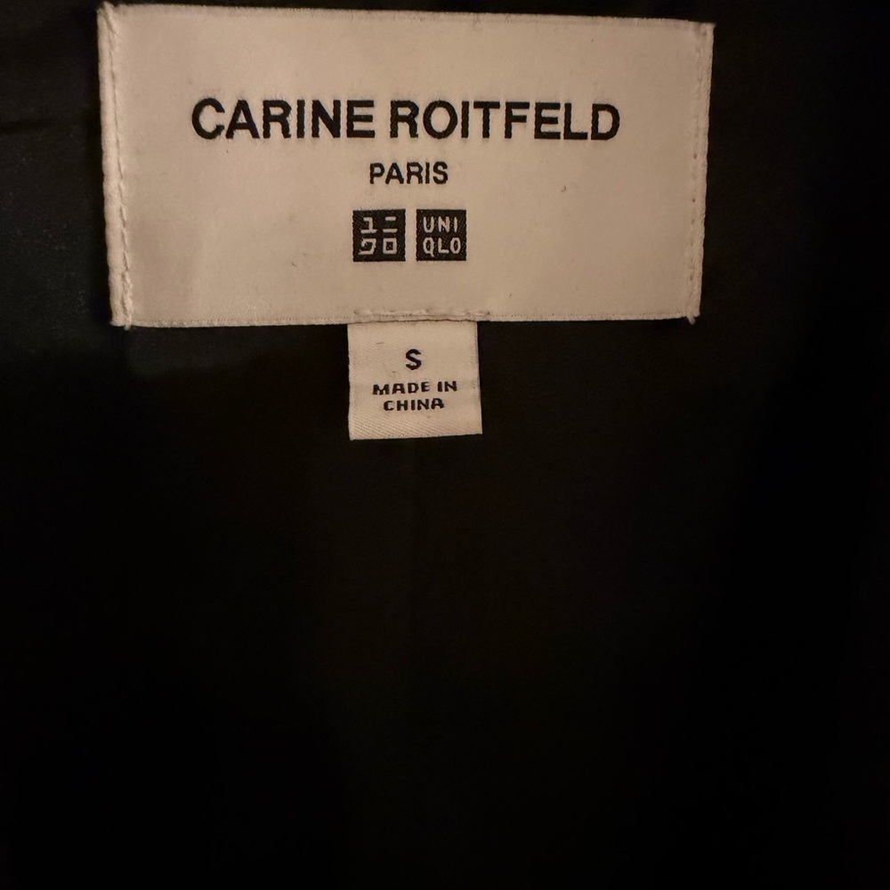 Carine Roitfeld for UNIQLO Wool Blend Boucle Black Coat - Small - Picture 5 of 5